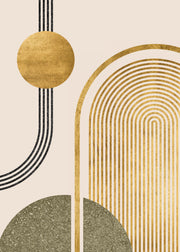 Green & Gold No1 Print