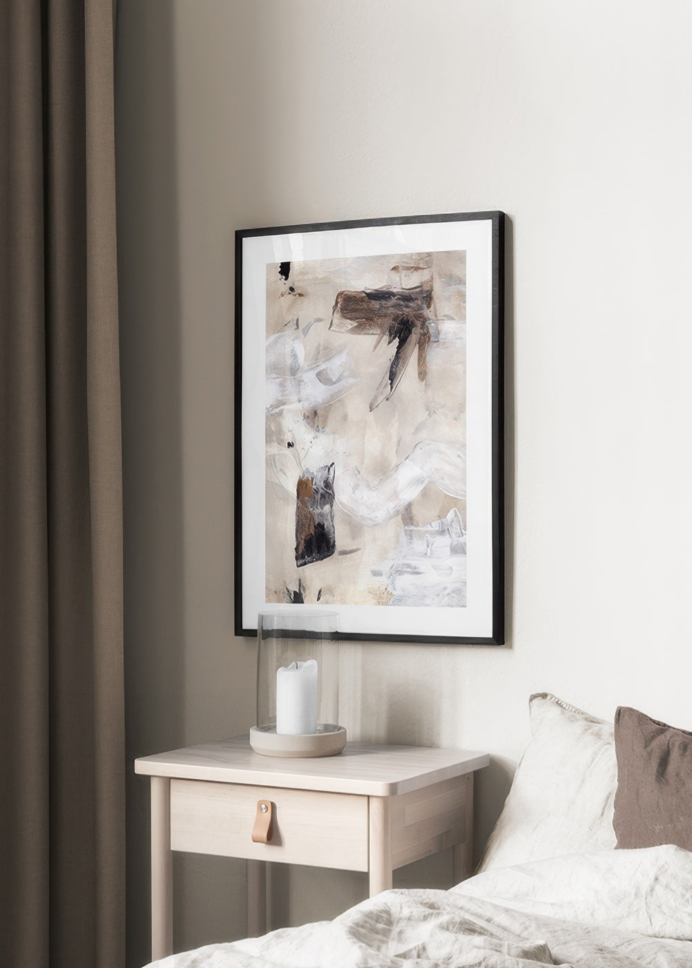 Beige Painting No1 Print