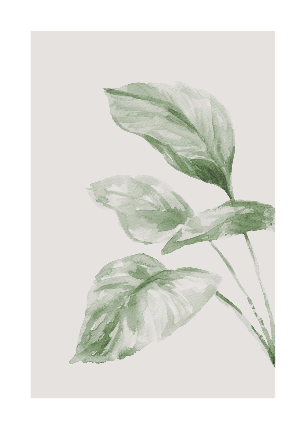 Painted Leaf No2 Print