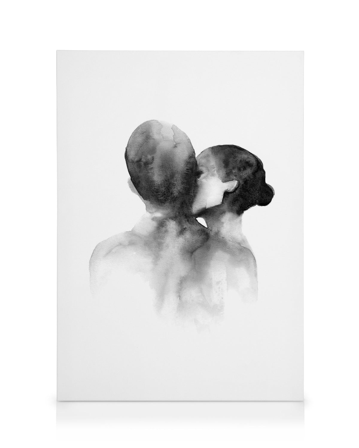 Watercolor Kiss Canvas print