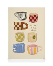 Loïs Langenberg - Willing to share my Coffe with you Canvas print