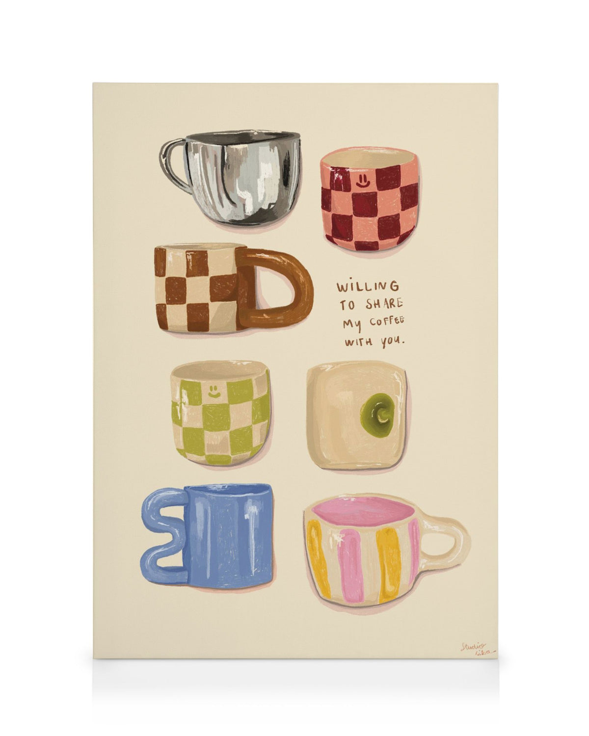 Loïs Langenberg - Willing to share my Coffe with you Canvas print