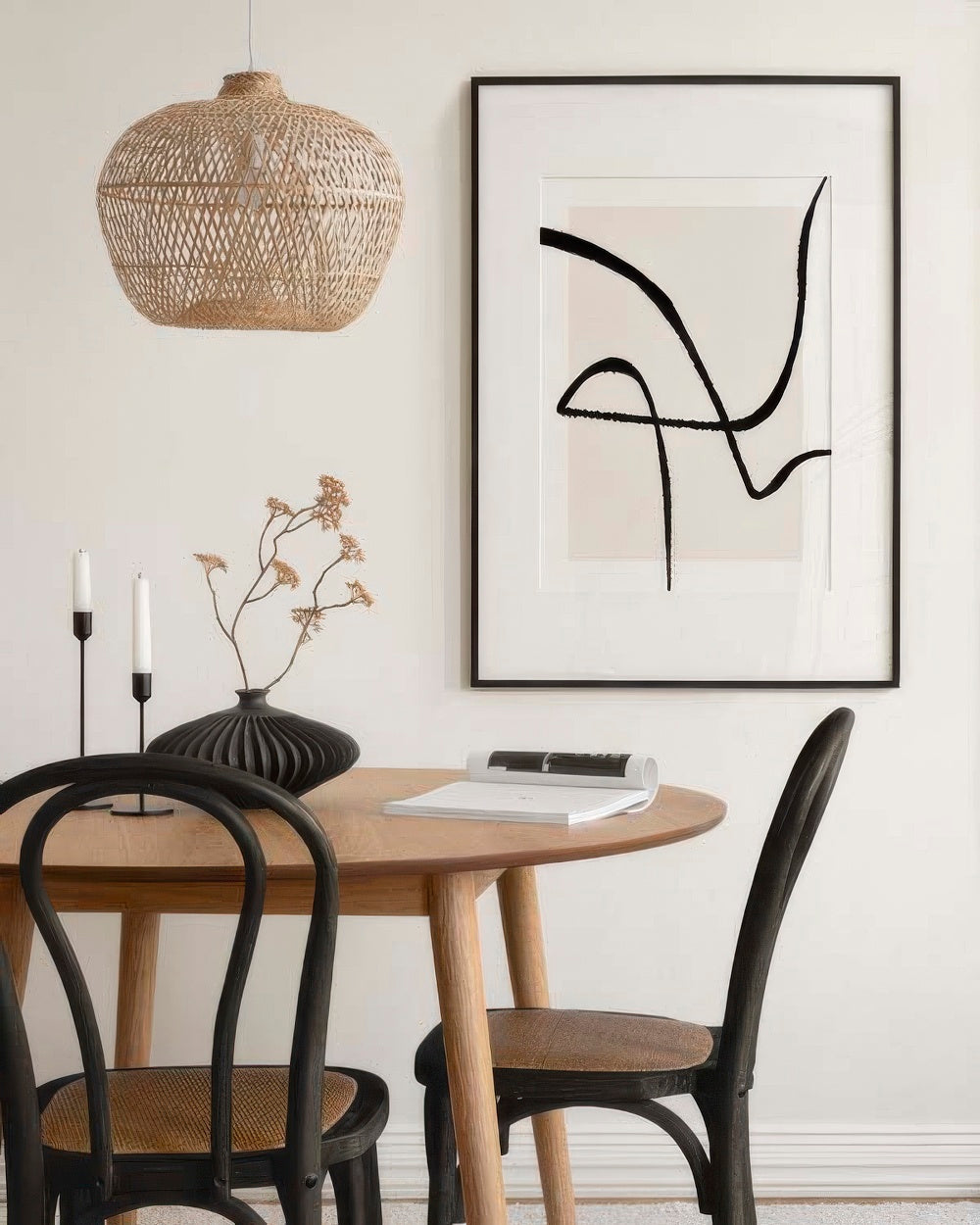 Formation in Black No1 Print