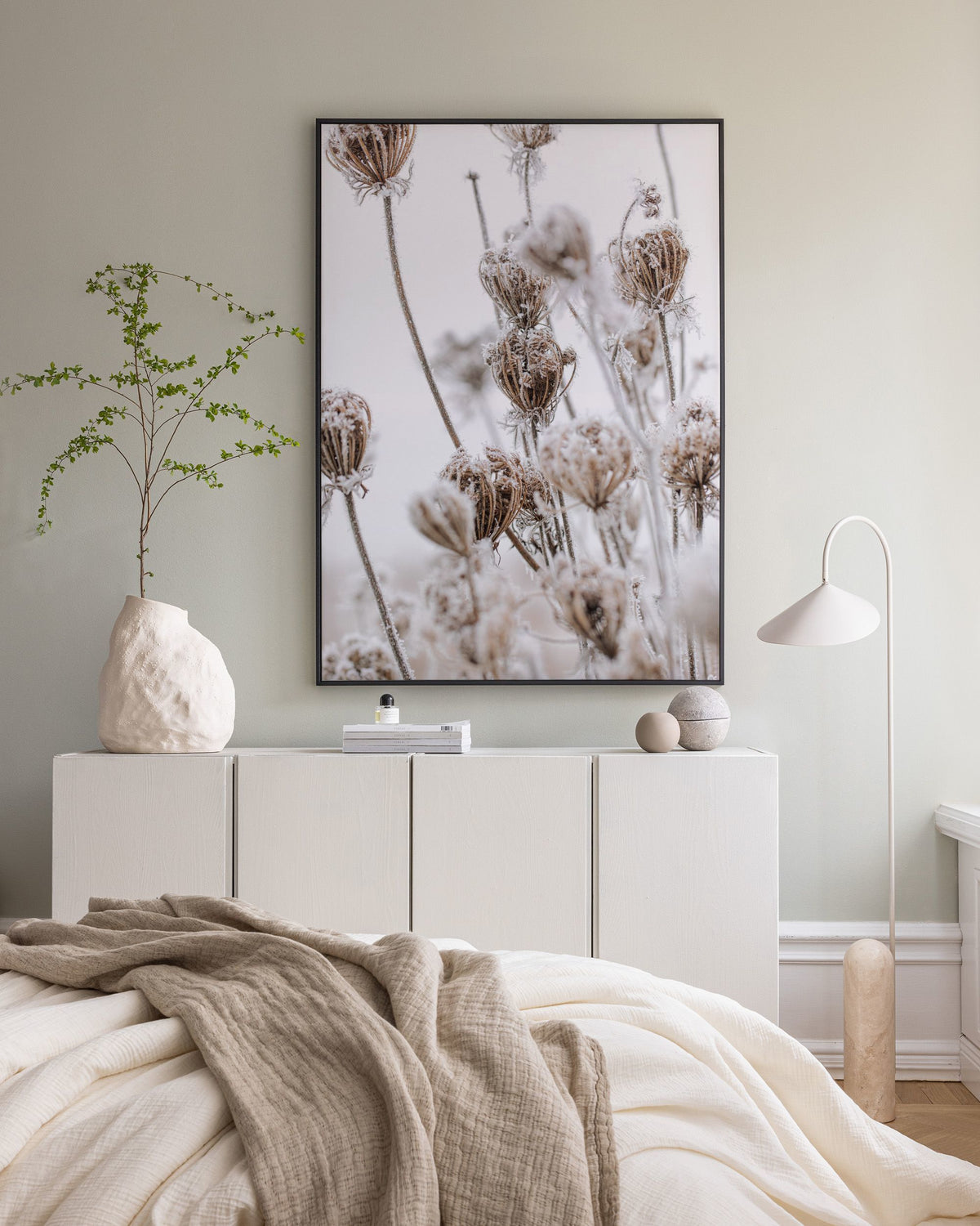 Frozen Floral Canvas print