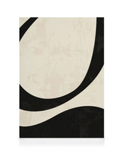 Black and Beige Centerpiece No2 Canvas print