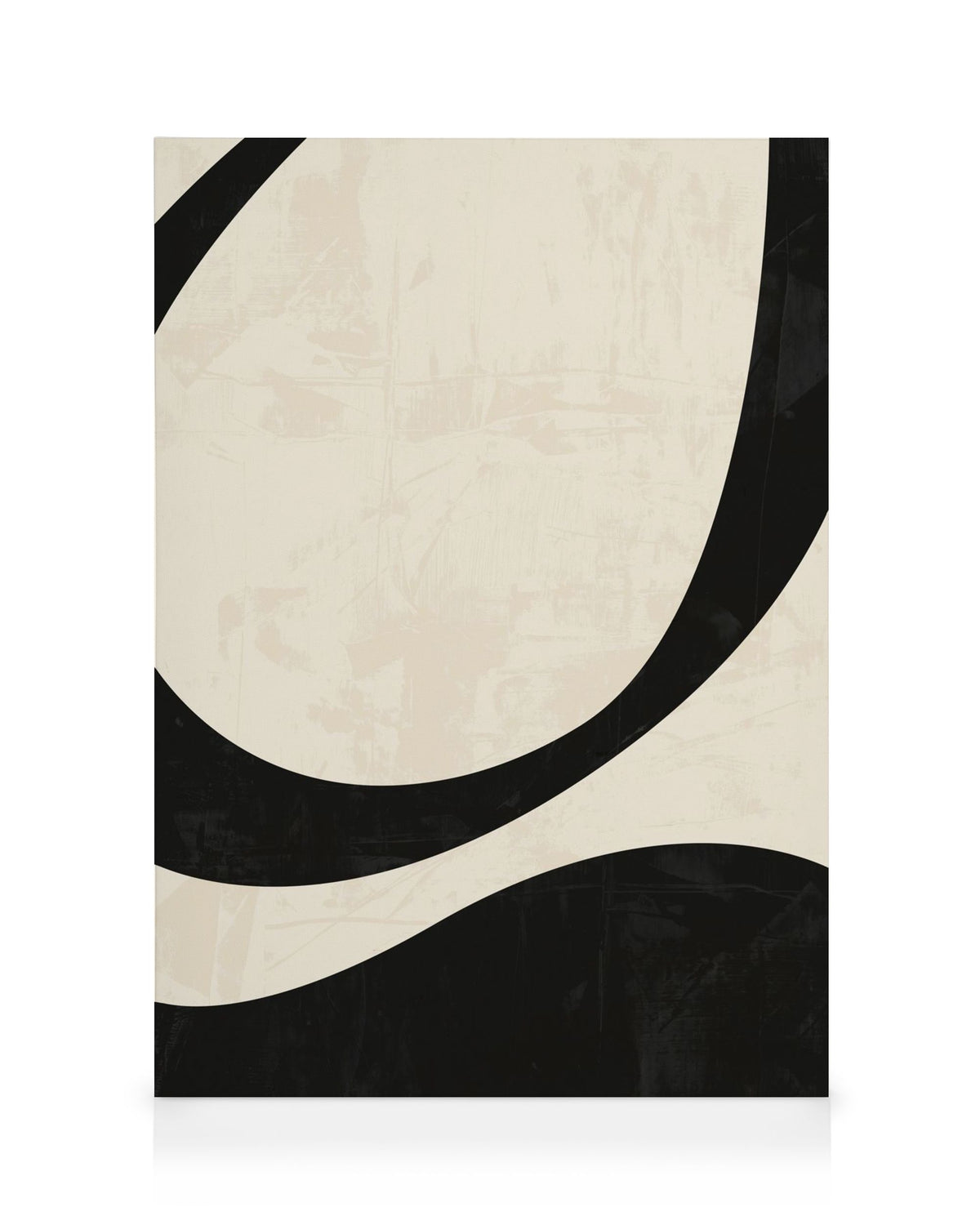 Black and Beige Centerpiece No2 Canvas print