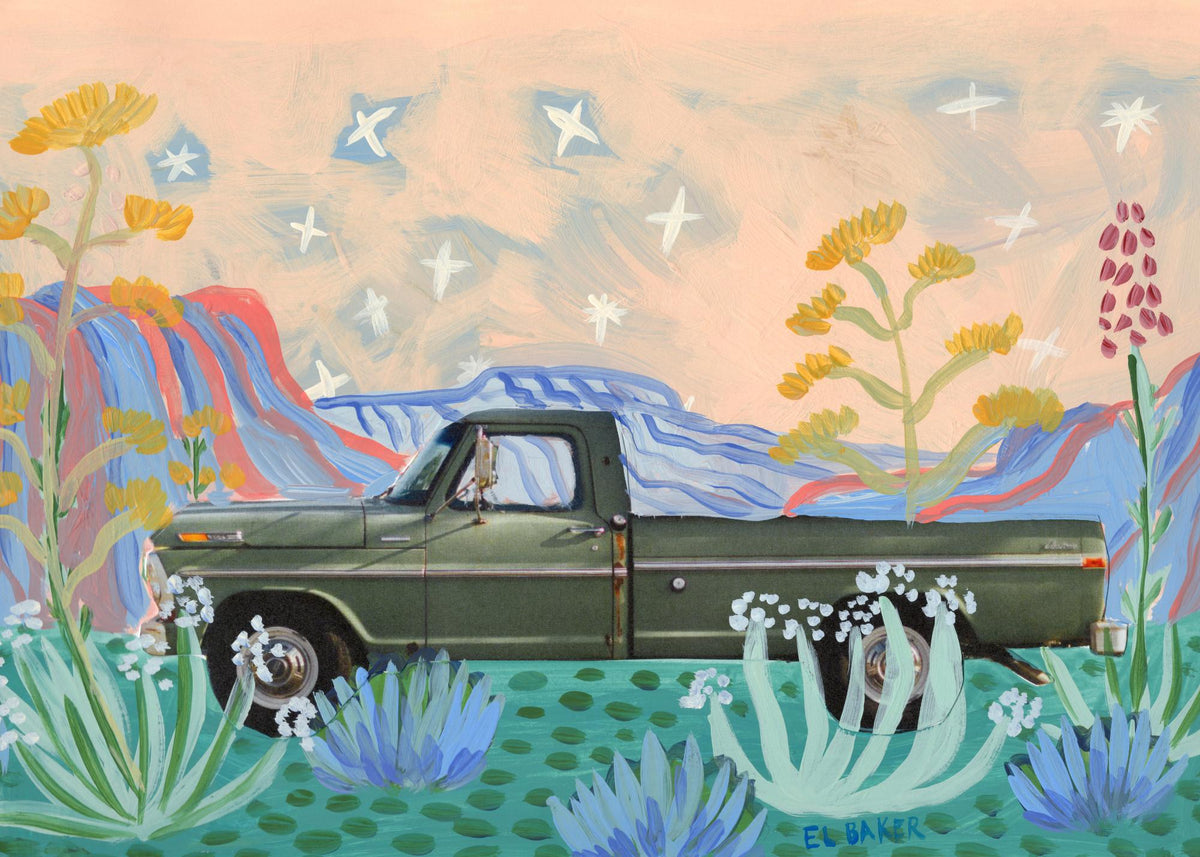Eleanor Baker - West Texas Truck Print