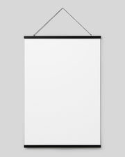 Poster hanger black 71 cm, magnet fastener