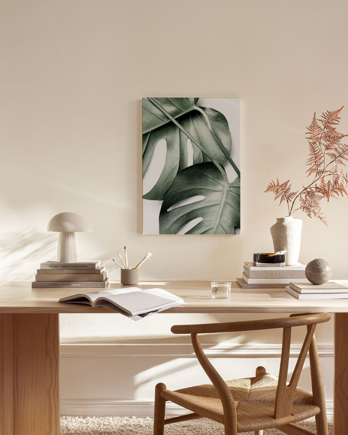 Monstera Pair Canvas print