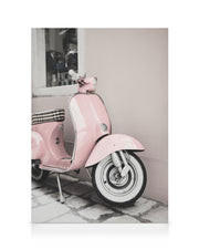 Pink Scooter Canvas print