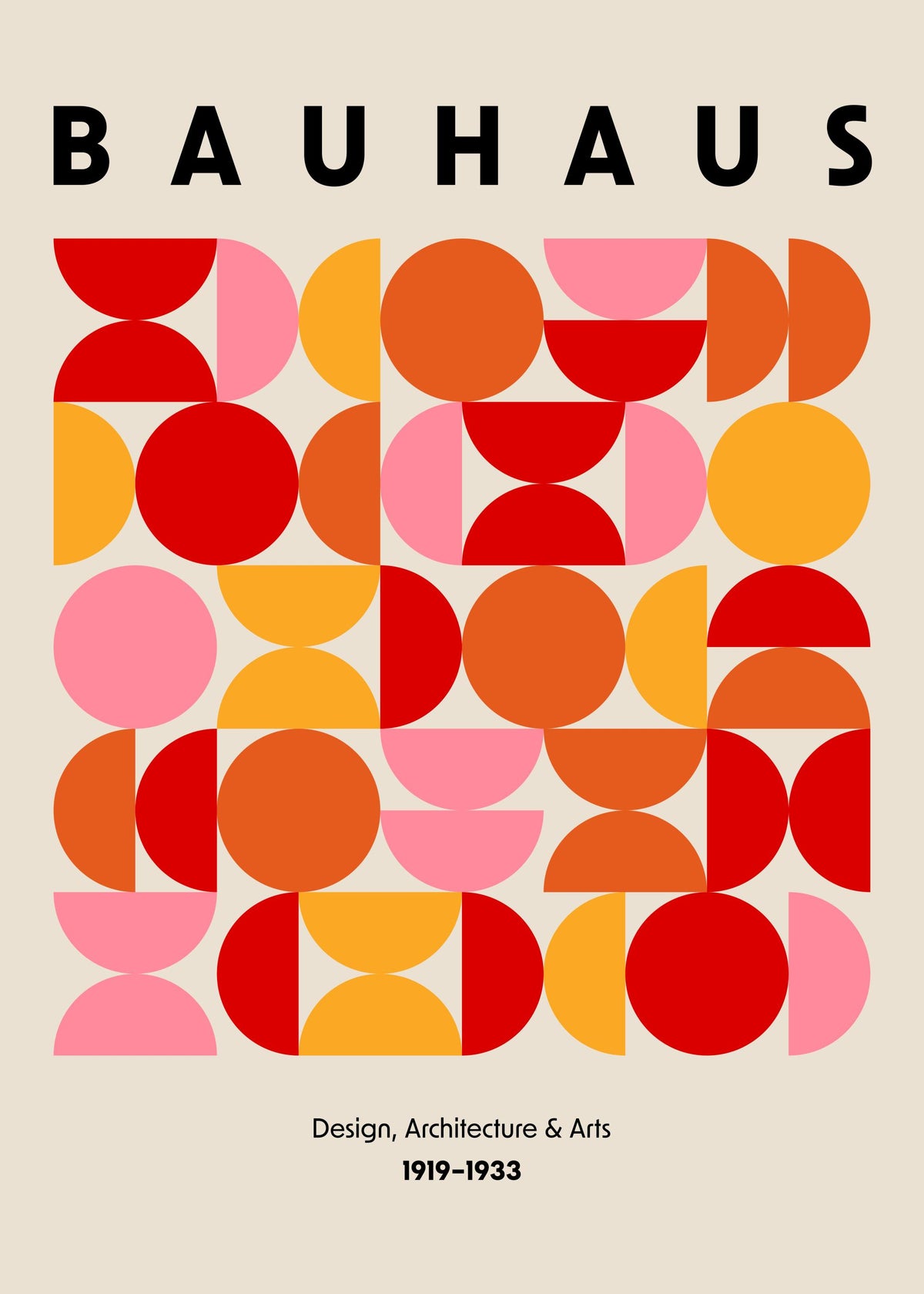 Bauhaus Shapes Print