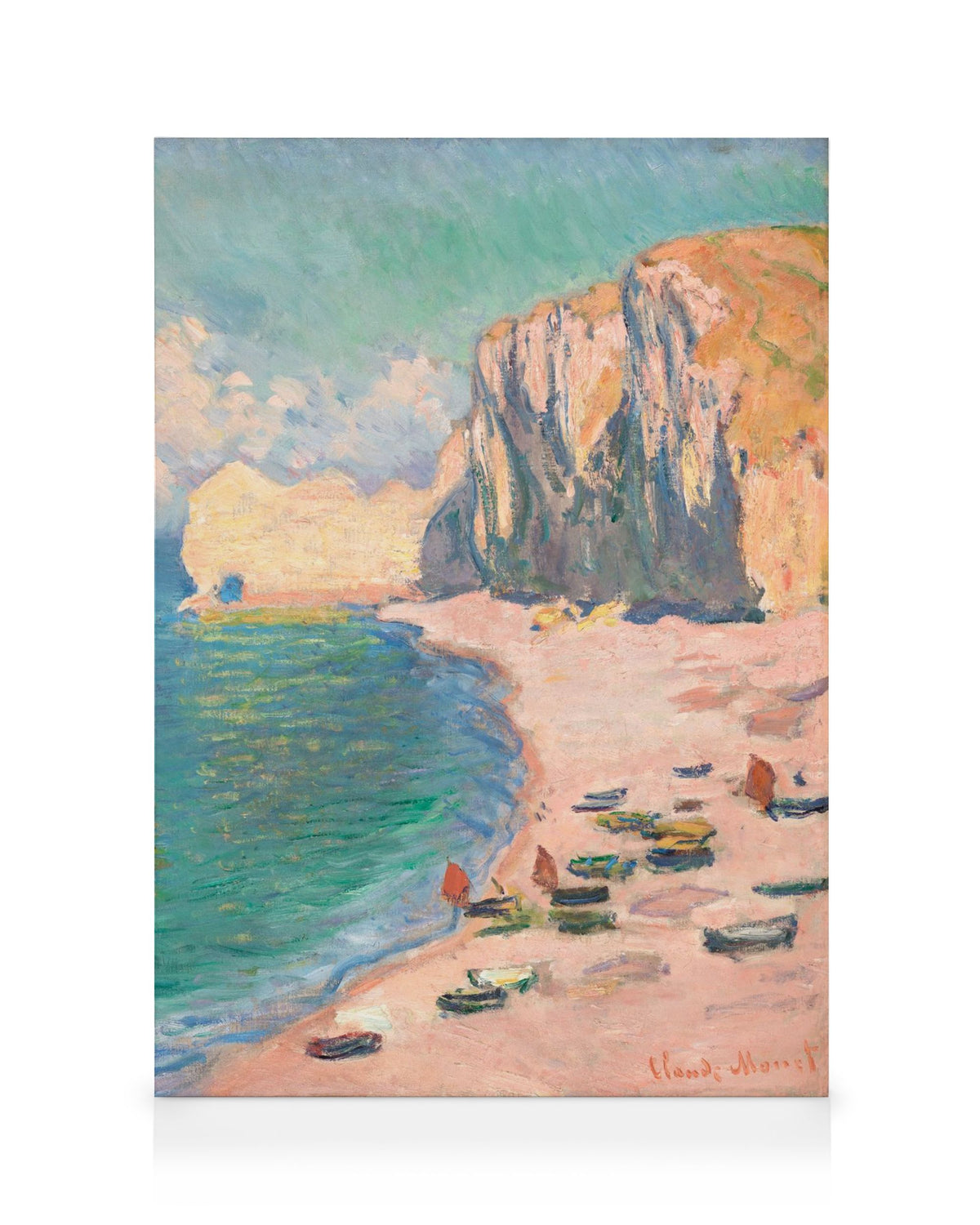 Monet - Étretat- The Beach and the Falaise d'Amont Canvas print