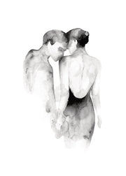 Watercolor Couple Print