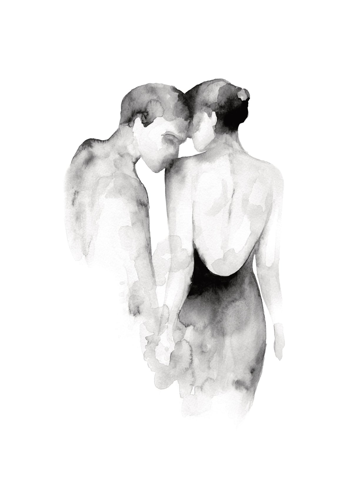 Watercolor Couple Print