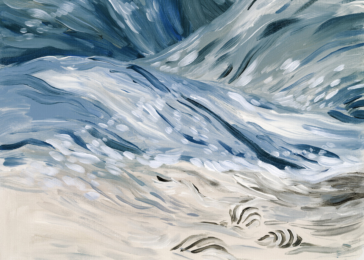 Wavy Beach Print