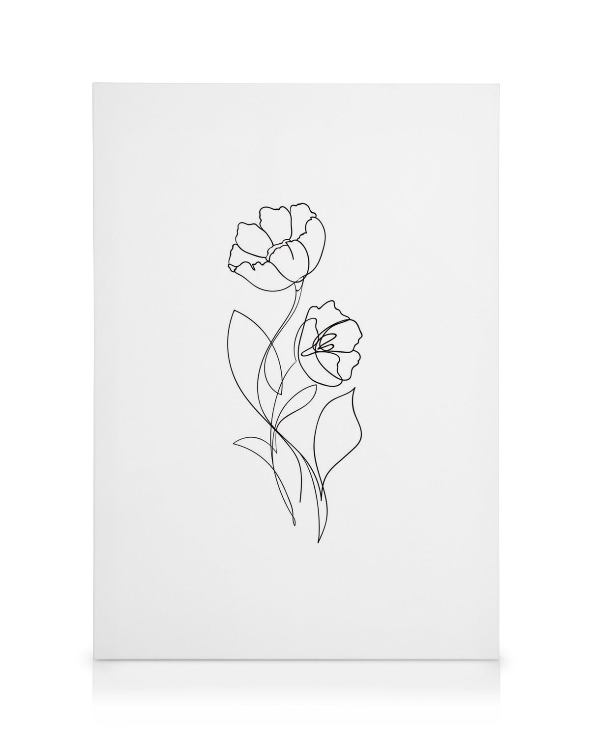 Flower Lines No1 Canvas print