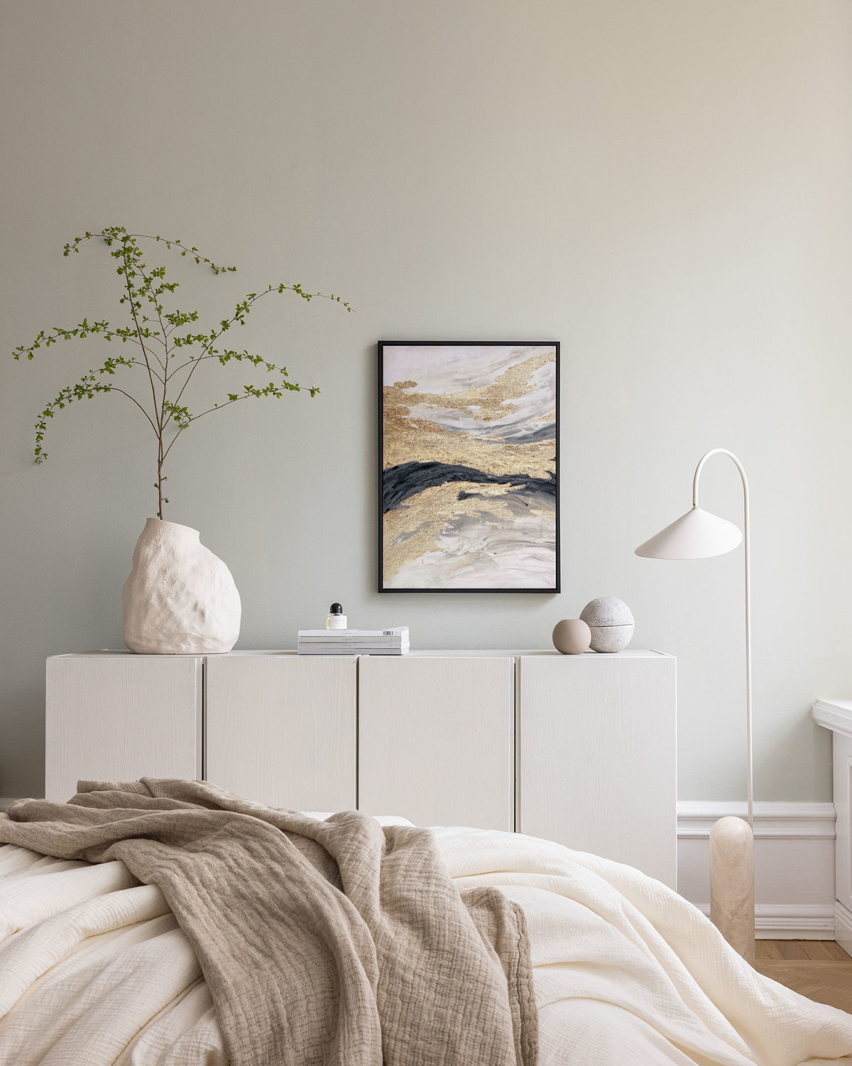 Gold Wave No1 Canvas print