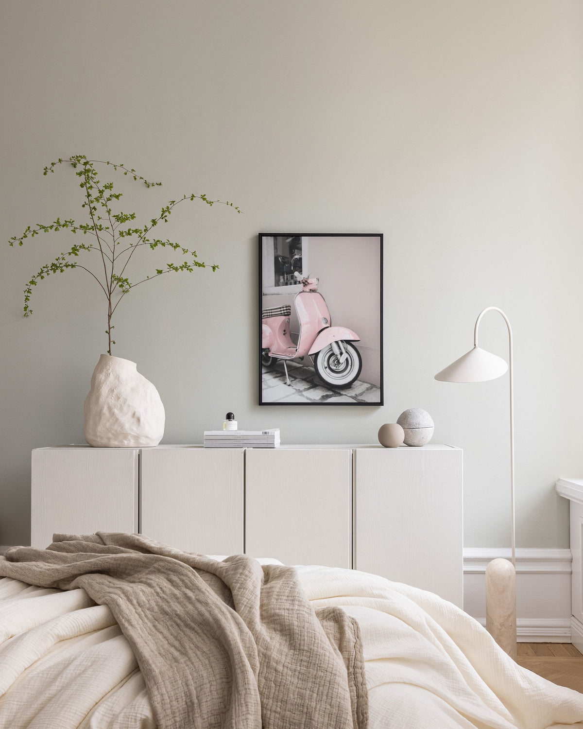 Pink Scooter Canvas print