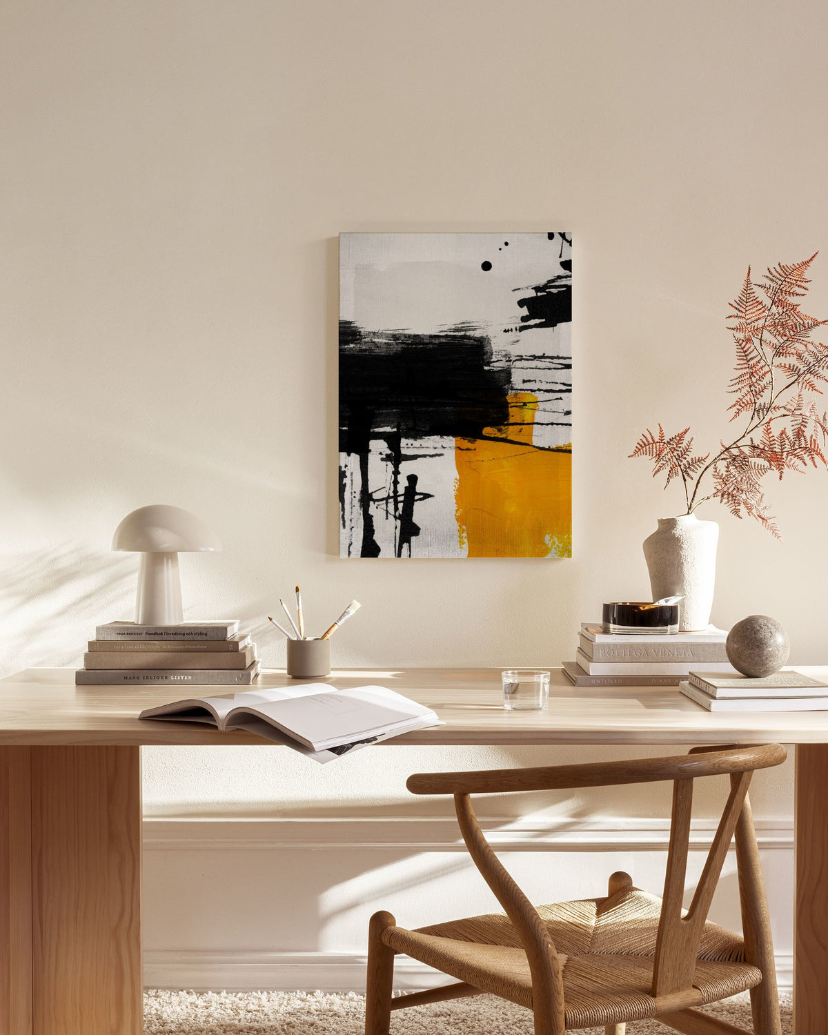 Yellow Abstract No2 Canvas print