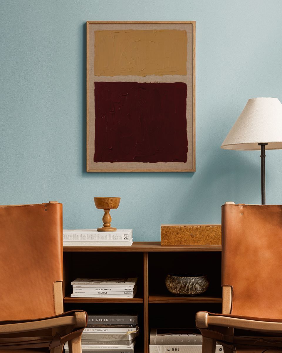Ochre Versus Oxblood Print