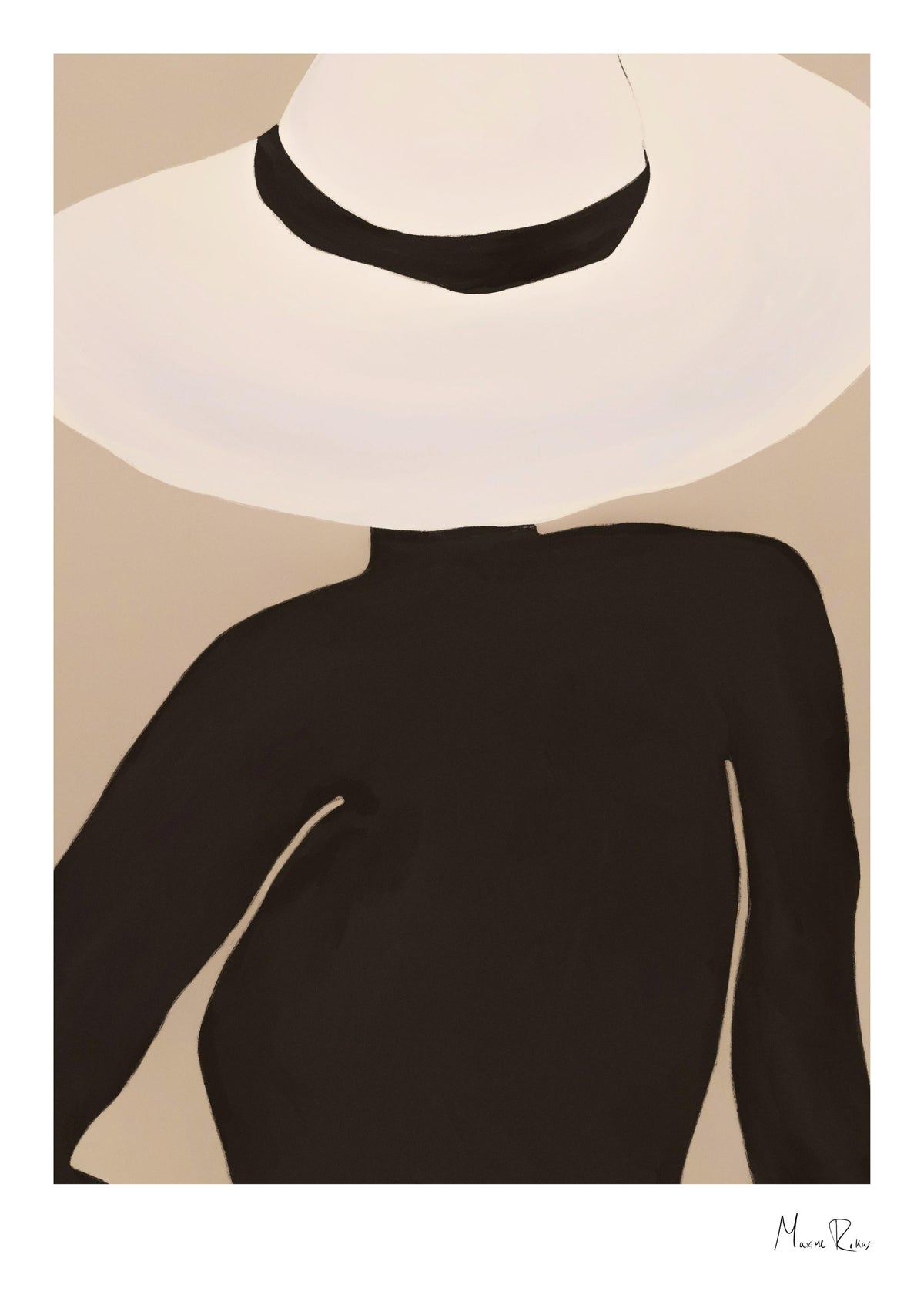 Maxime Rokus - Posing Hat Print