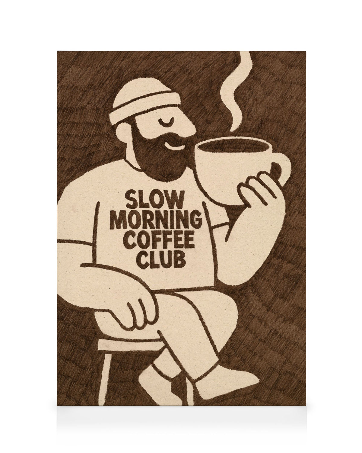 Slow Morning Coffee Club Canvas print