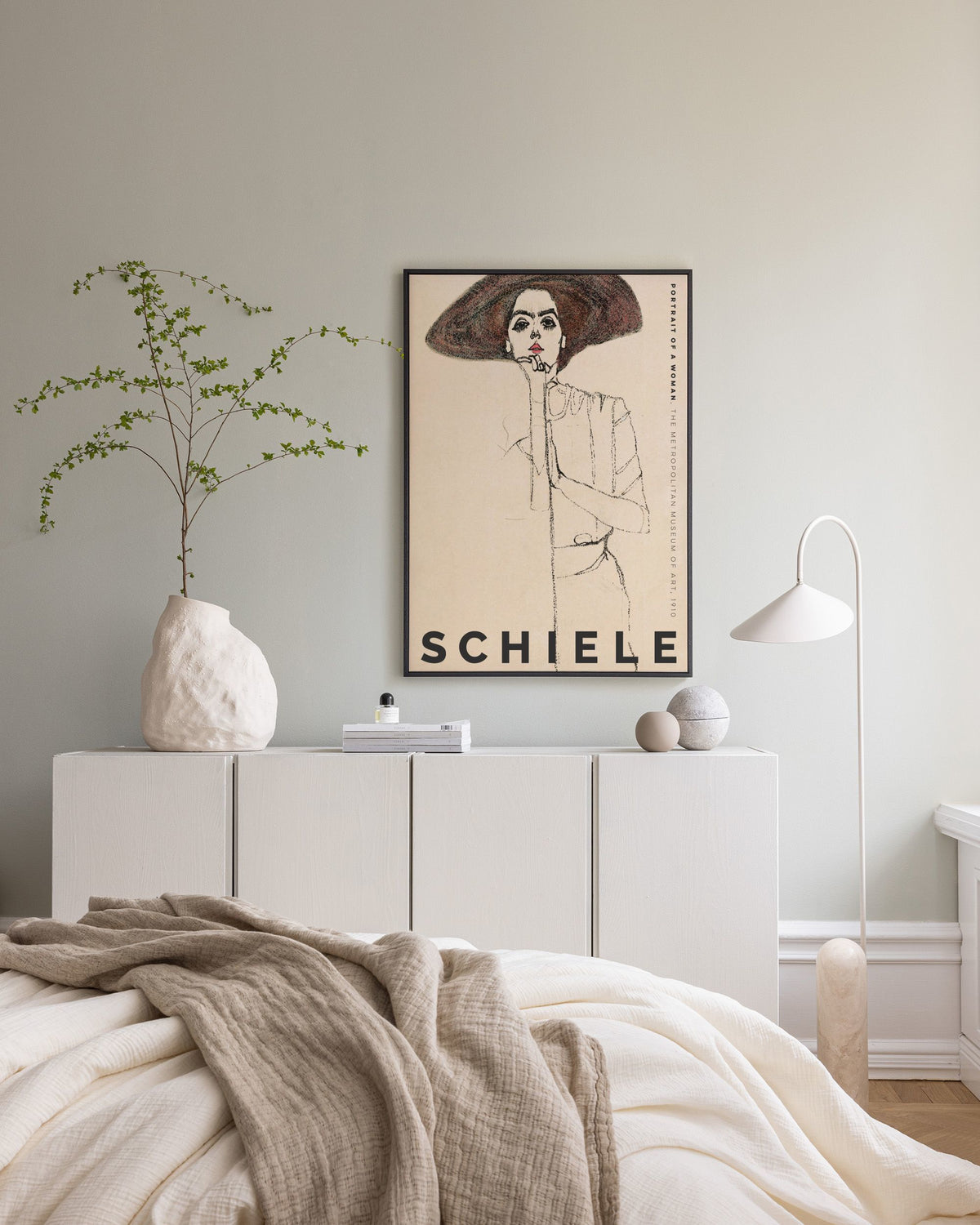 Egon Schiele - Portrait of a Woman Canvas print