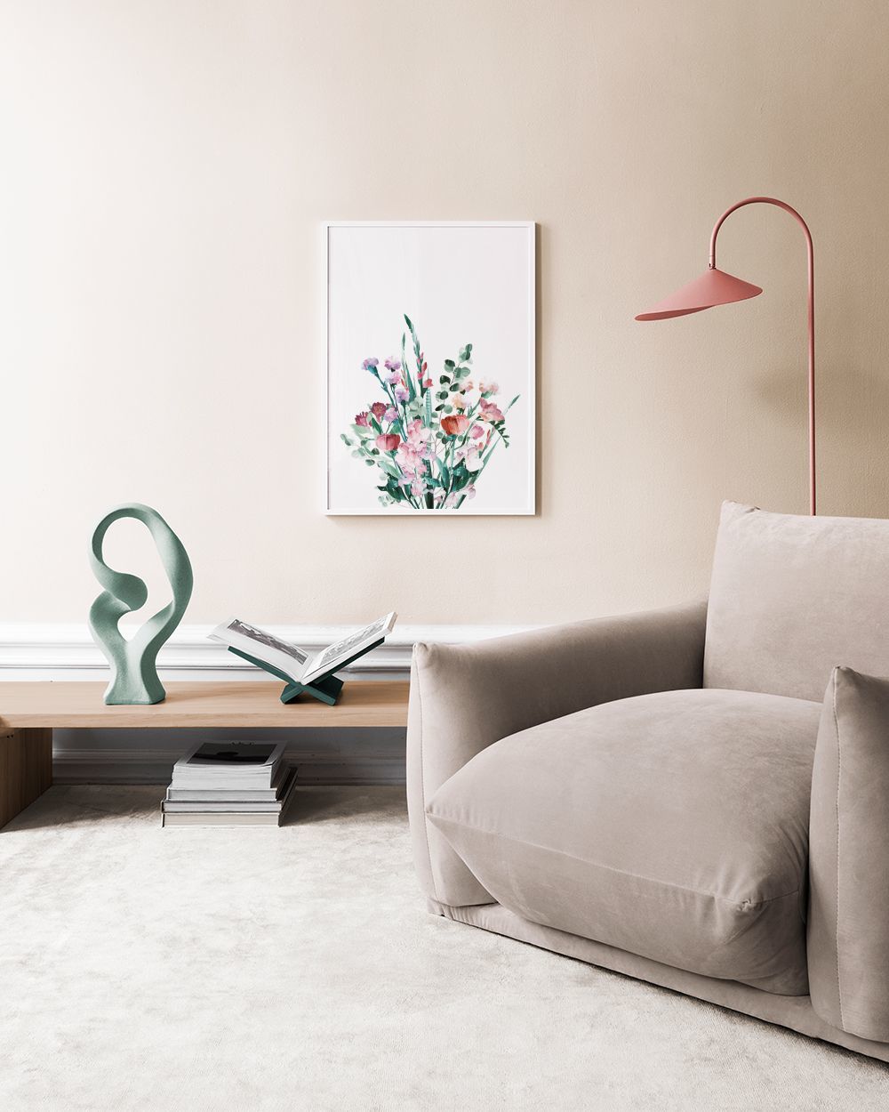 Graphic Bouquet Print