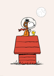 Snoopy Playing Astronaut Print