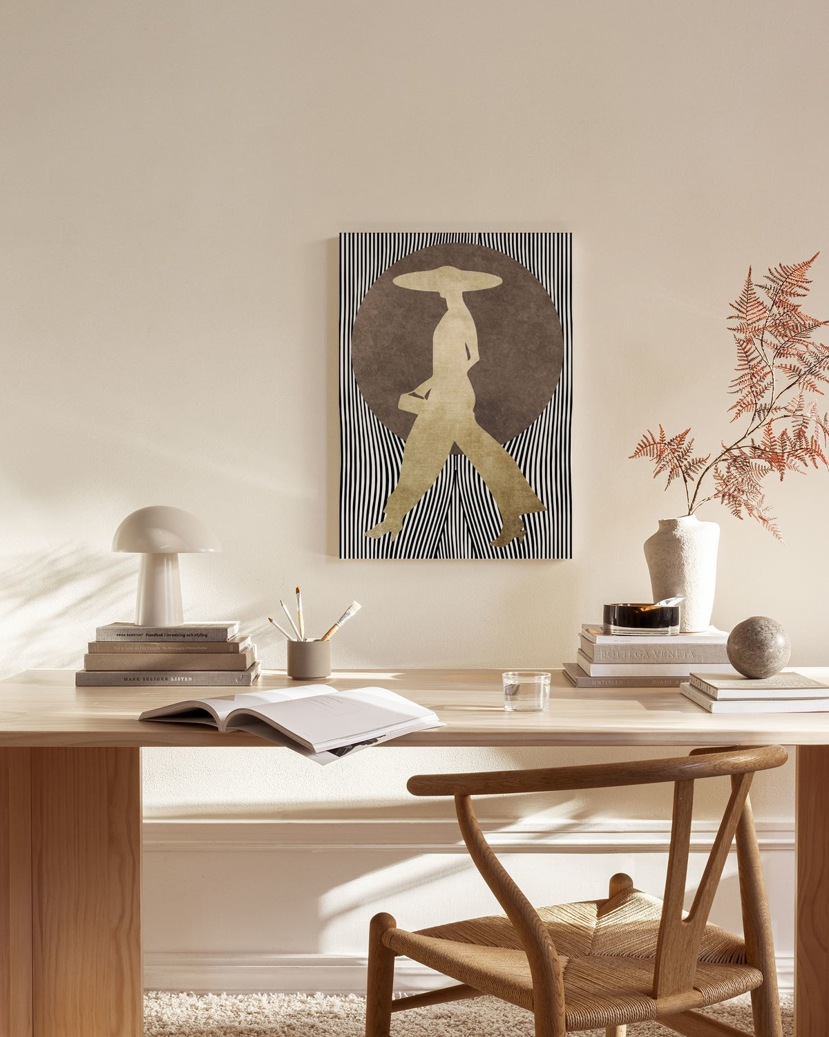 Boris Draschoff  Kubistika - La Madame Noir Canvas print