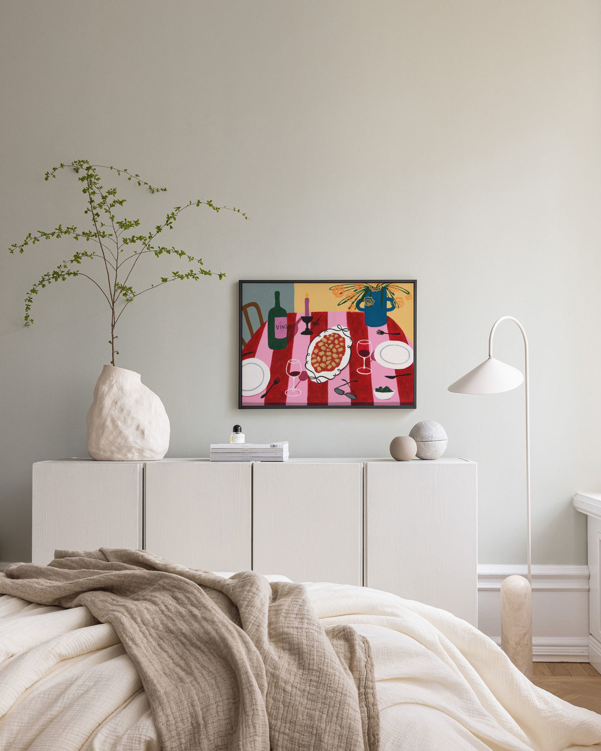 Girl Dinner Canvas print