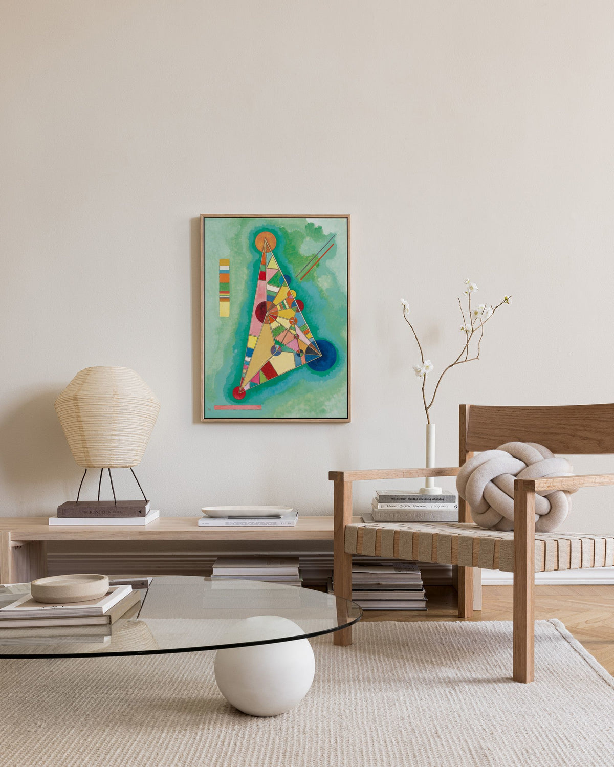 Kandinsky - Variegation in the Triangle Canvas print