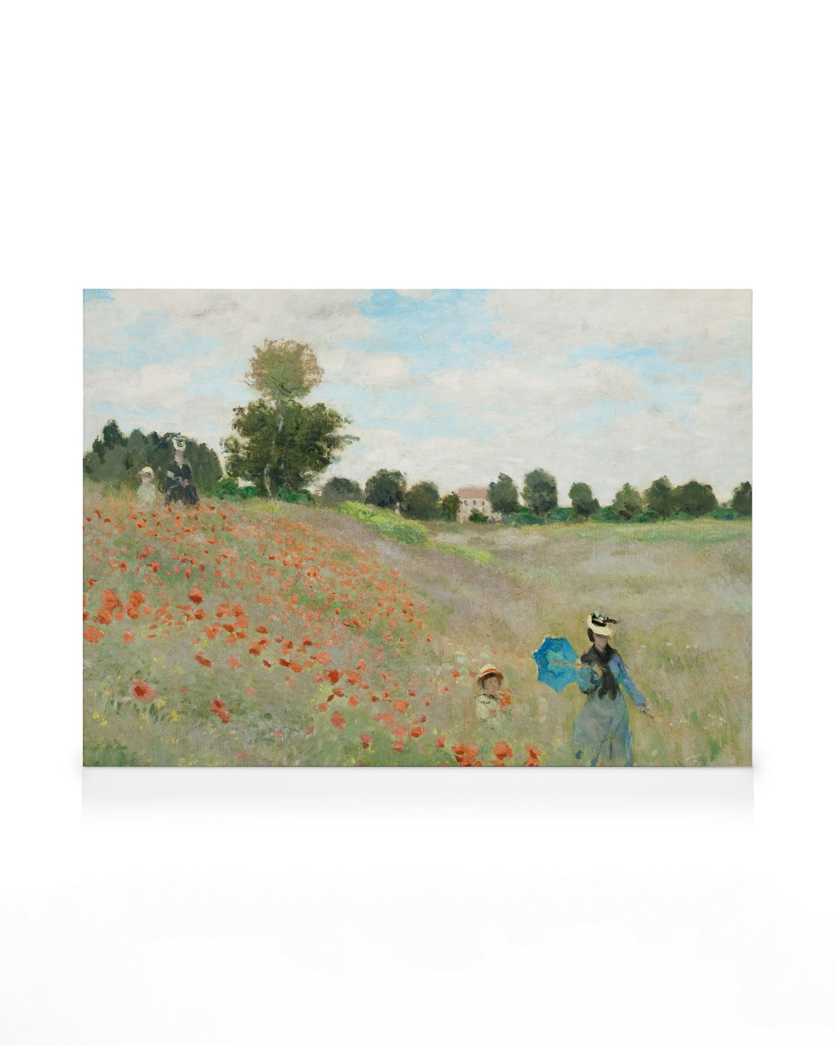 Monet - The Poppy Field near Argenteuil Canvas print