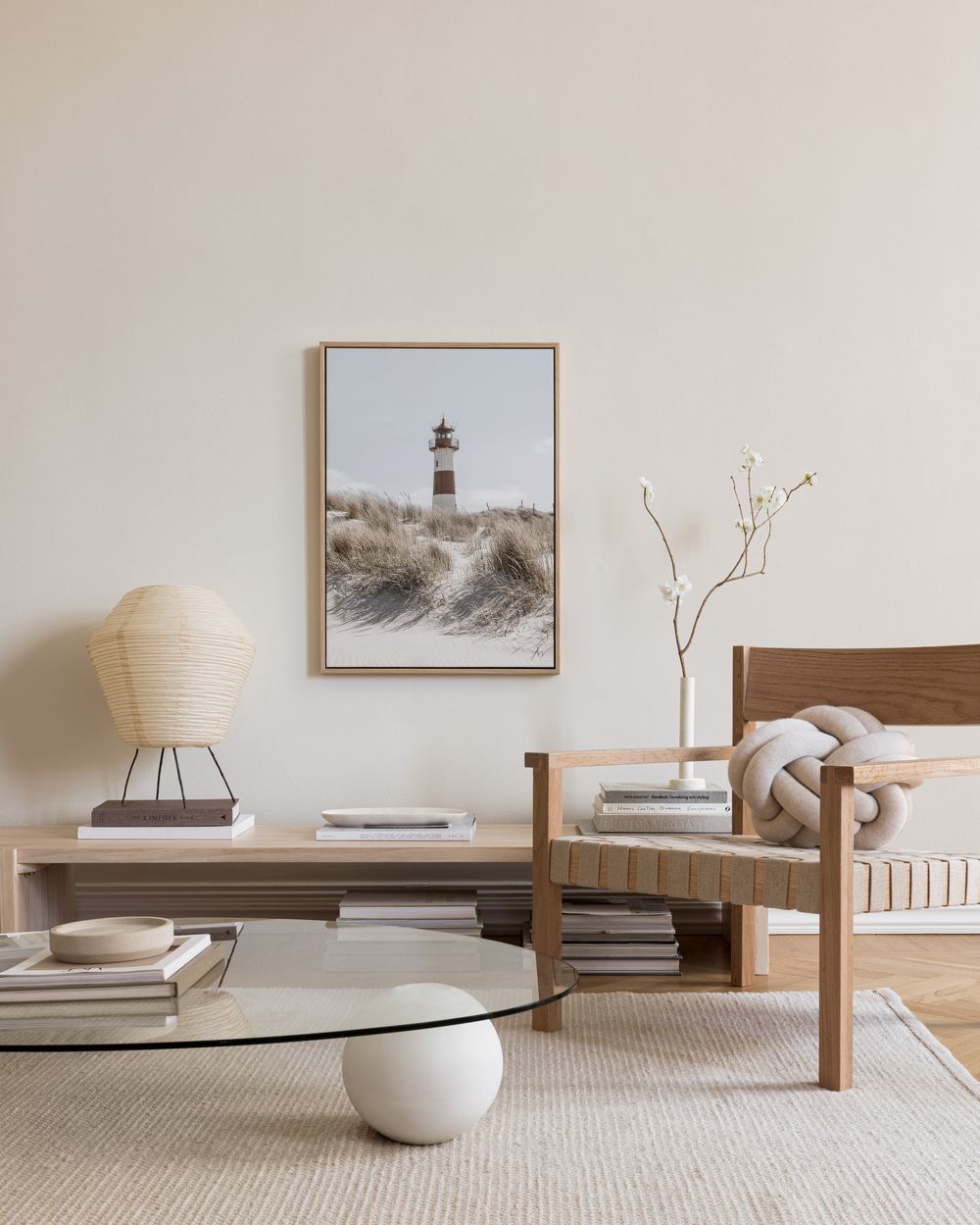 Lighthouse on Dune Canvas print