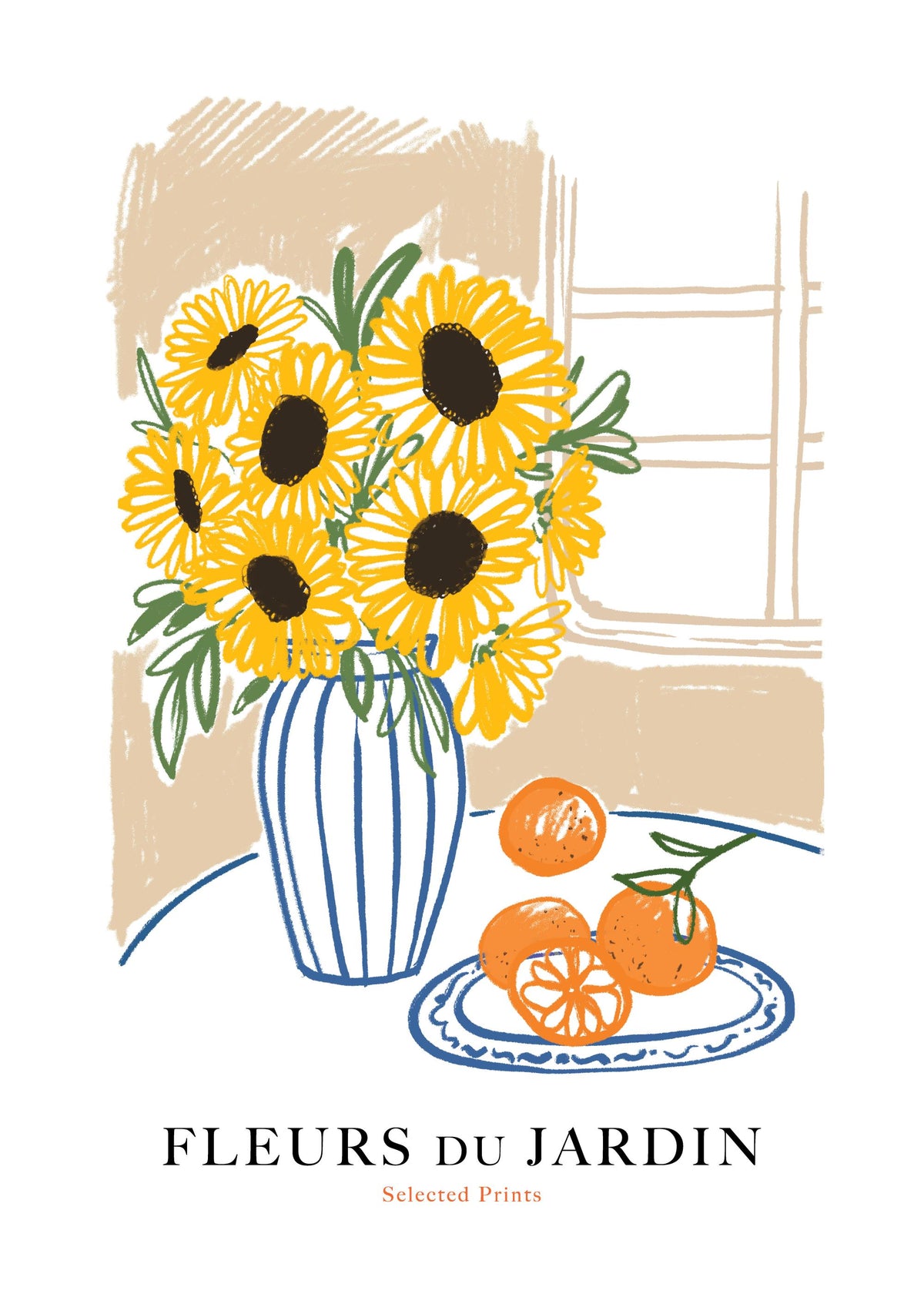 Fleurs du Jardin No1 Print
