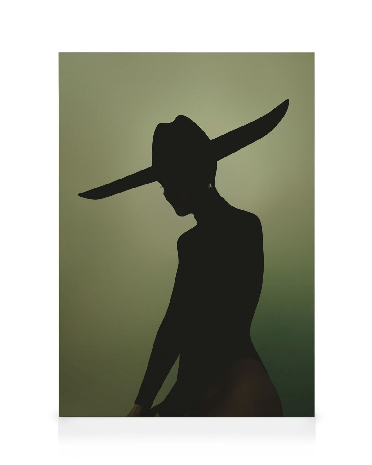 Silhouette Sheriff Canvas print