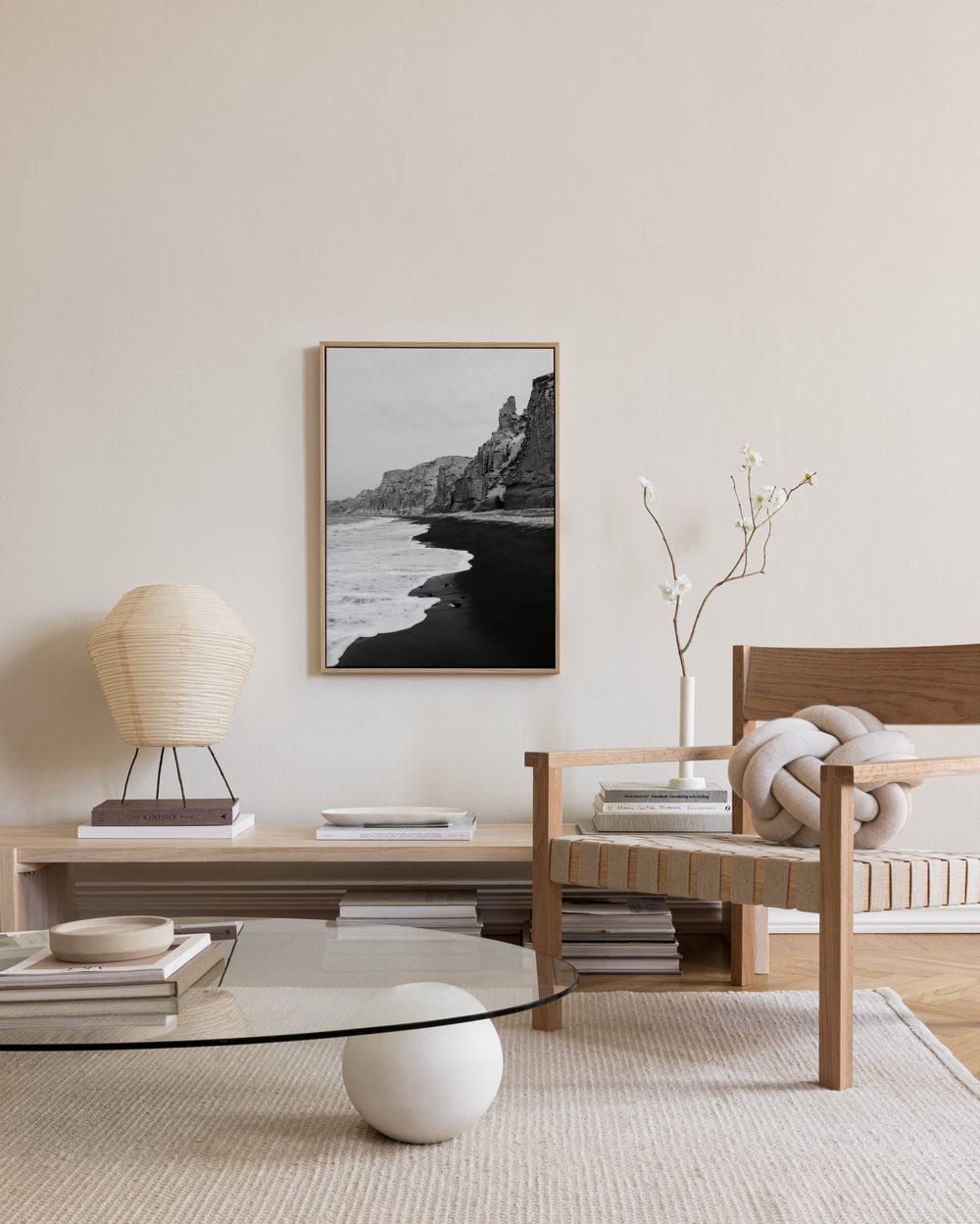 Dark Beach Canvas print