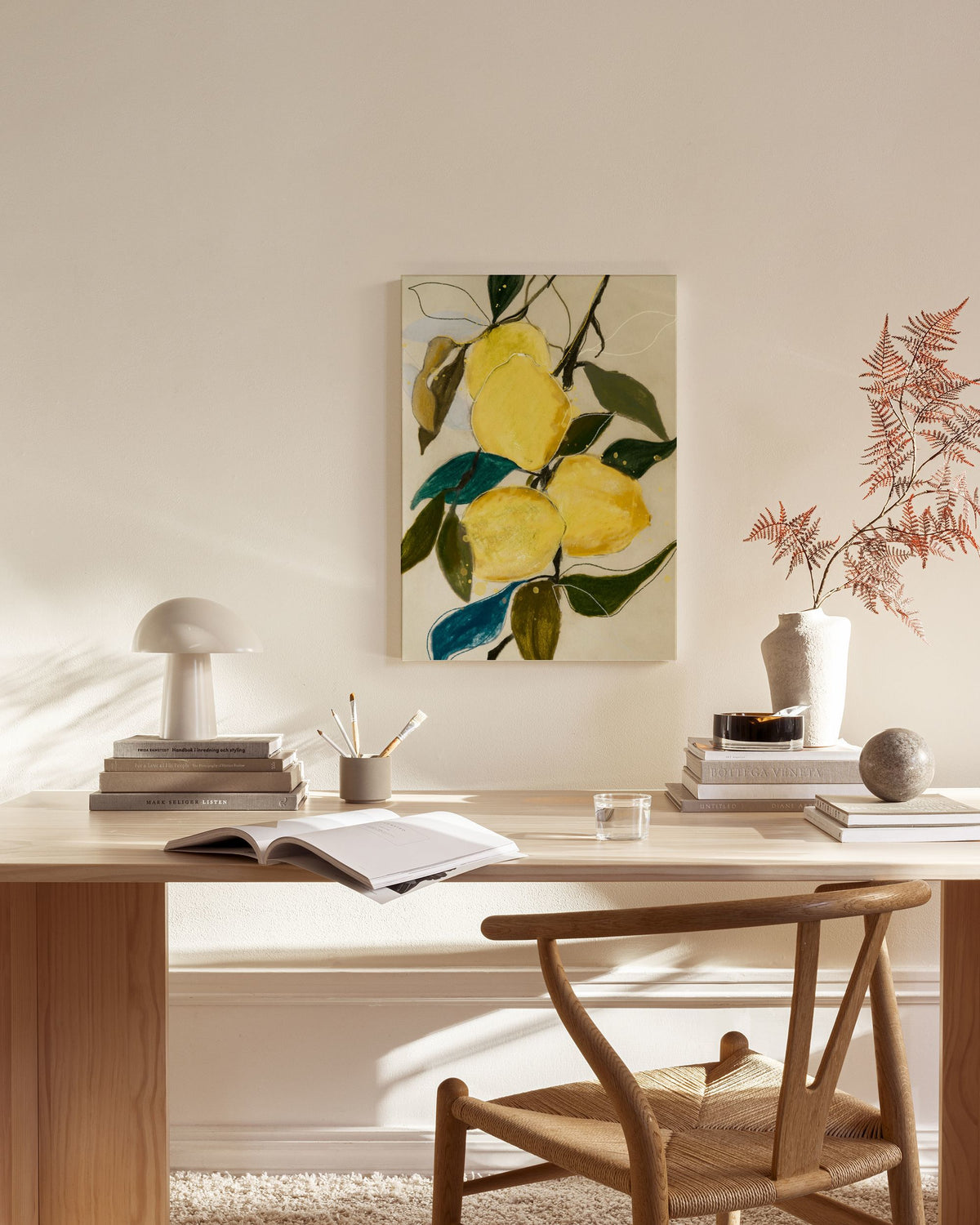 Leigh Viner - Lemon Study Canvas print