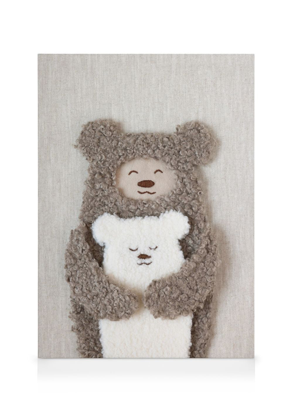 Furry Bears Hug Canvas print