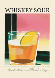 Whiskey Sour Sunset Print