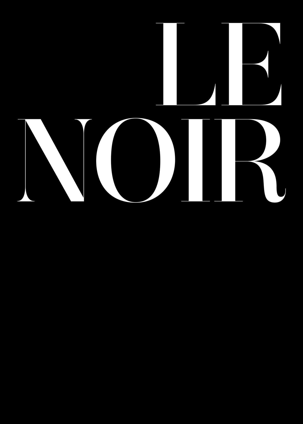 Le Noir Print