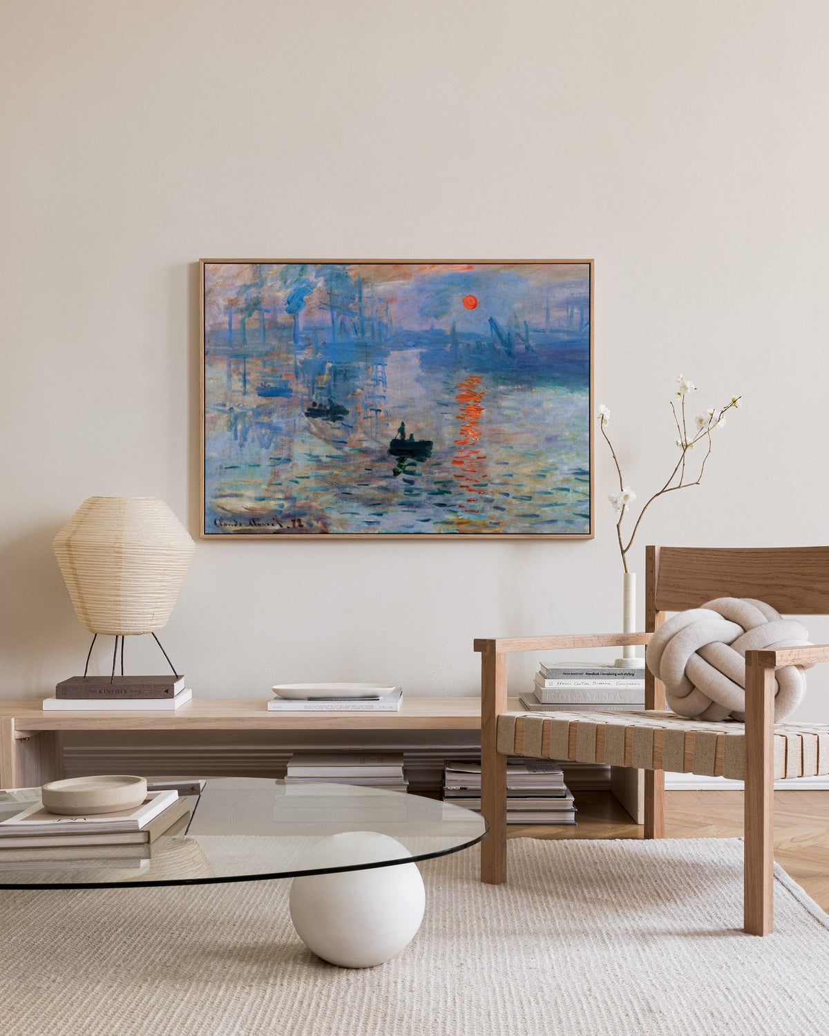 Monet - Impression, Sunrise Canvas print