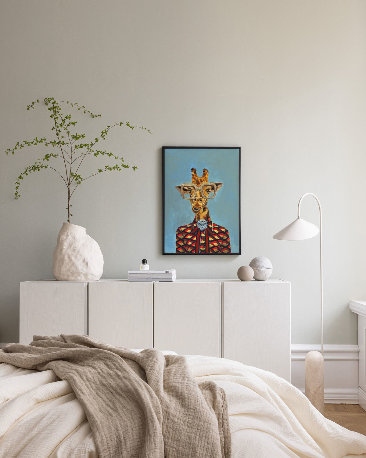 Heather Perry - Artsy Giraffe Canvas print