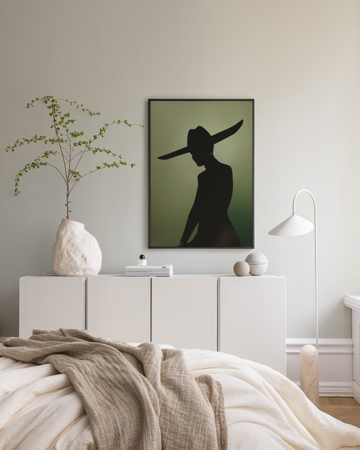 Silhouette Sheriff Canvas print