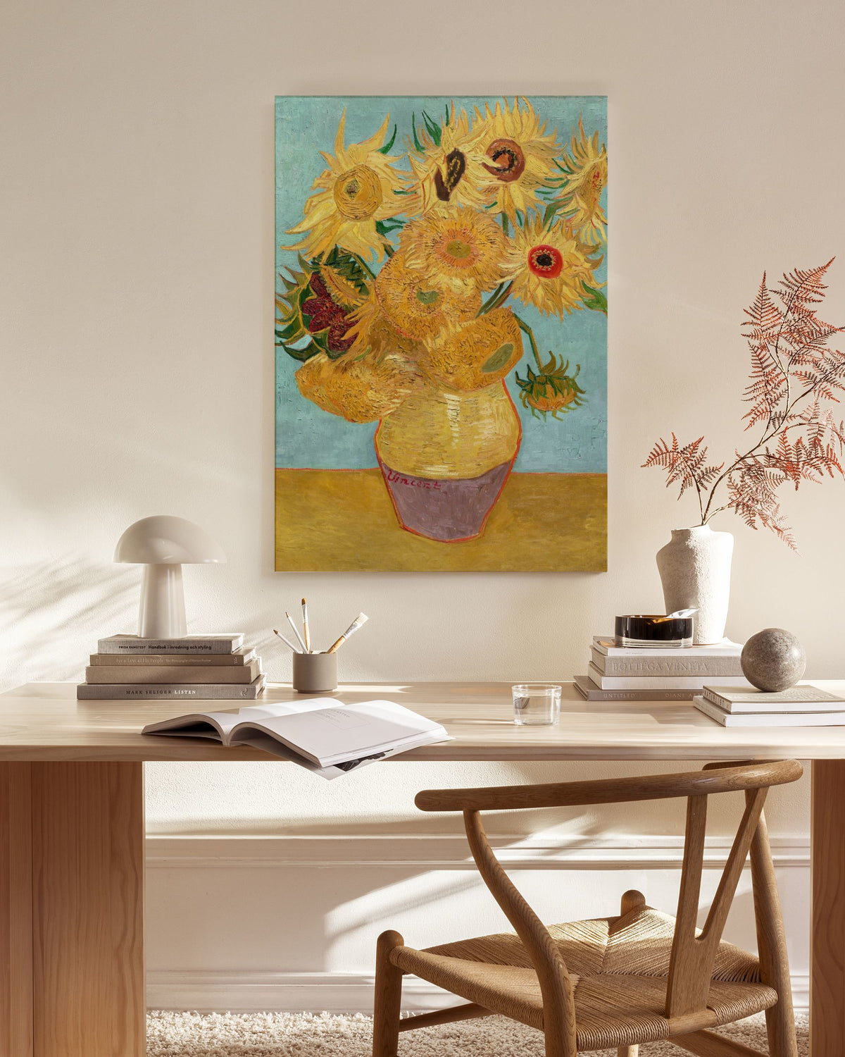 Van Gogh - Vase with Twelve Sunflowers Canvas print