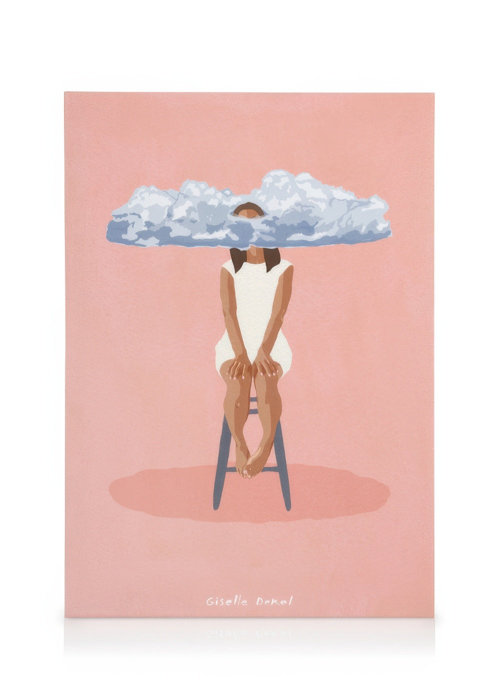 Giselle Dekel - Pink Meditation Canvas print