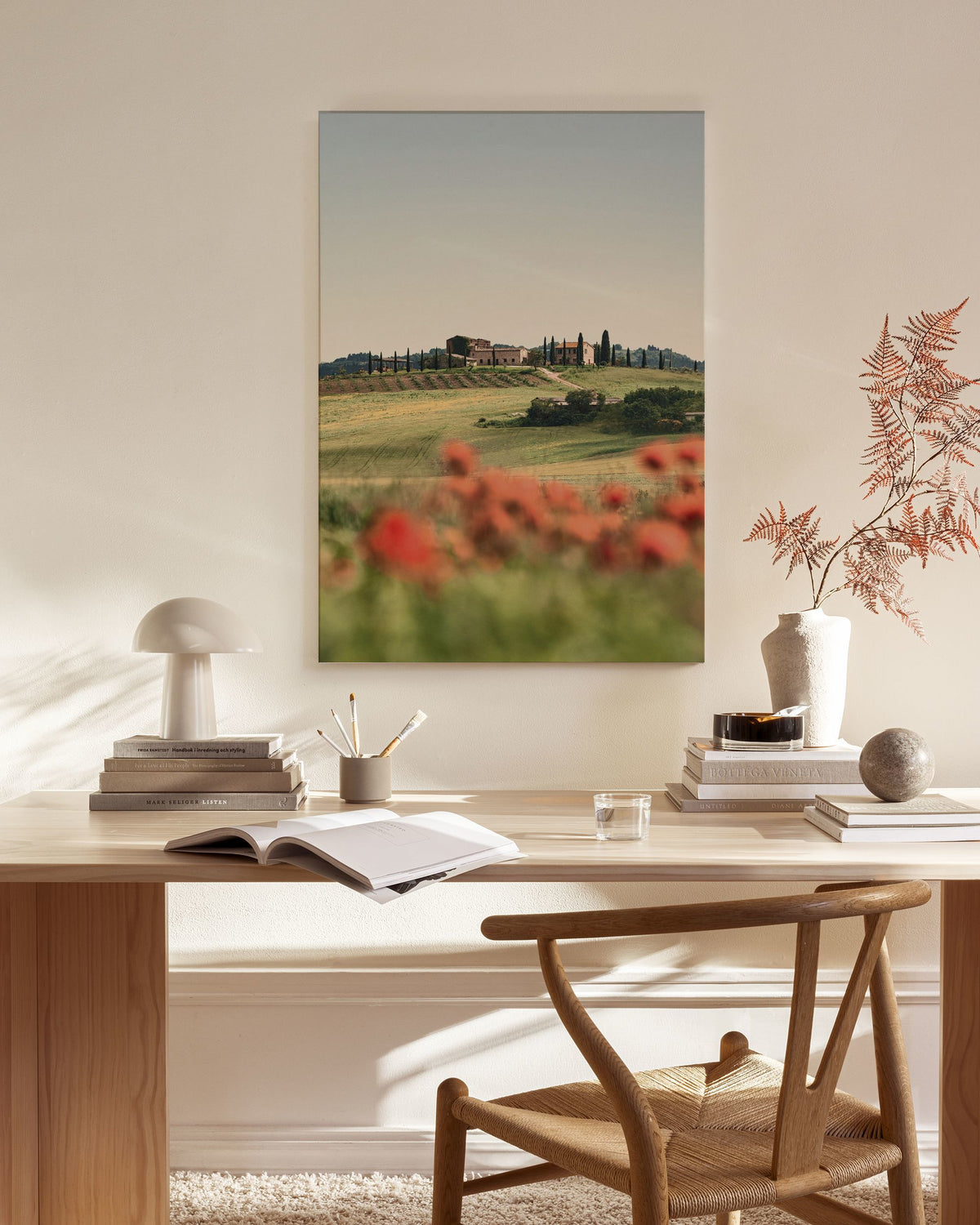 Tuscan Poppies No3 Canvas print