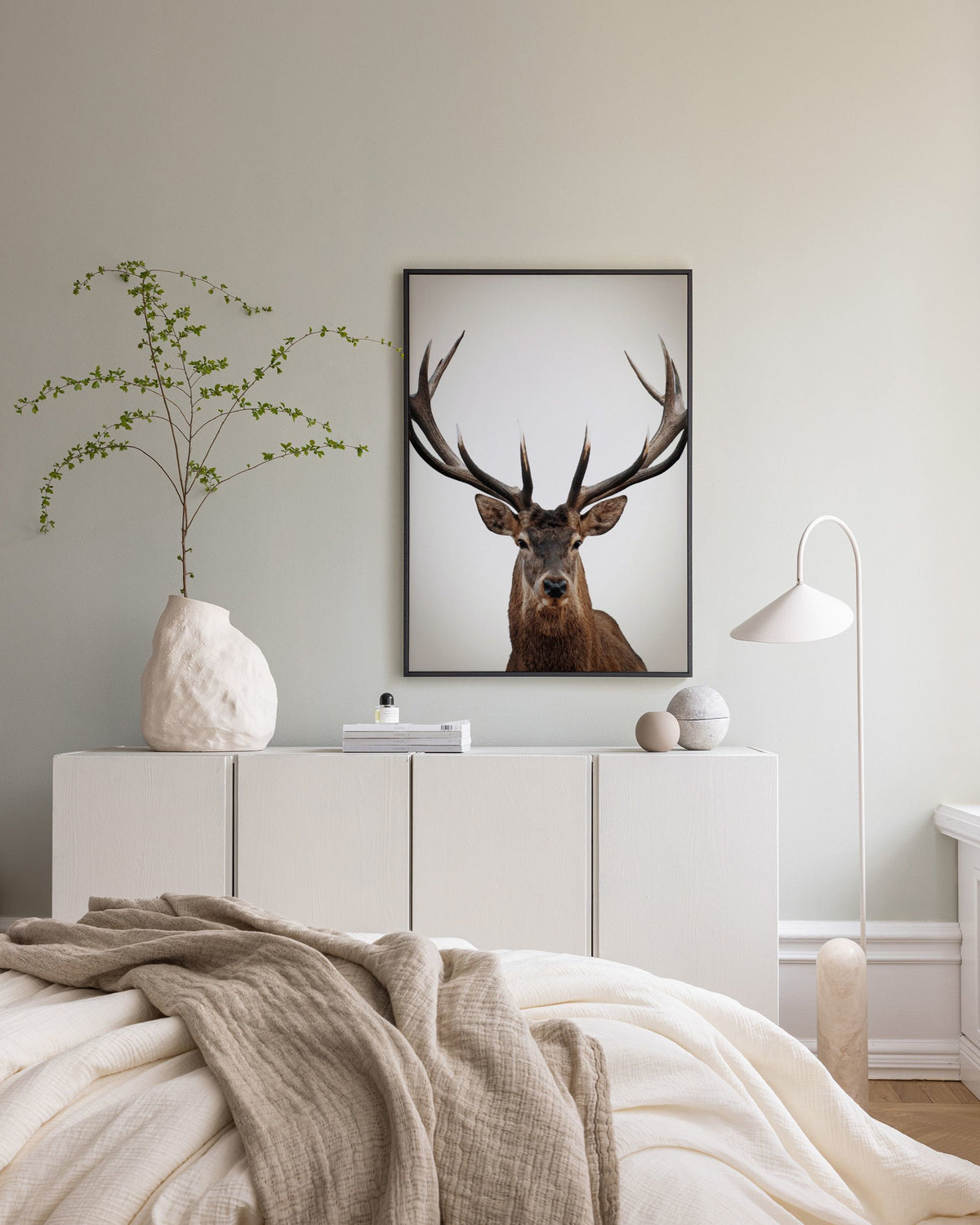 Winter Deer Canvas print