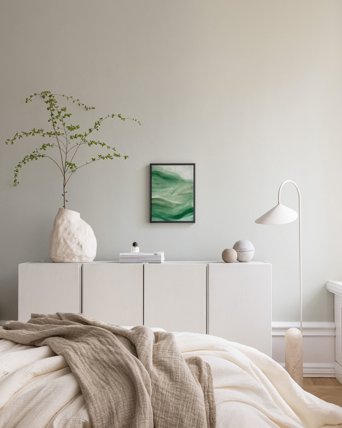 Flowy Green No2 Canvas print