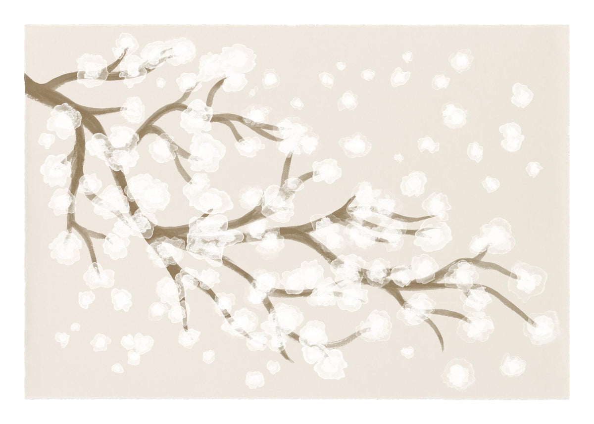 Japandi Cherry Blossom Print